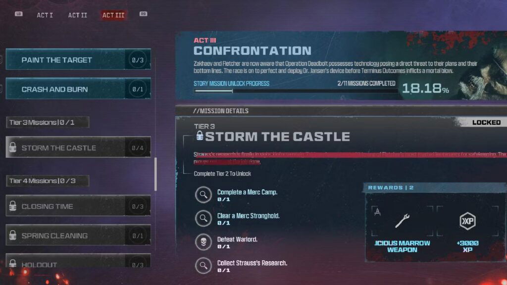 how to complete storm the castle