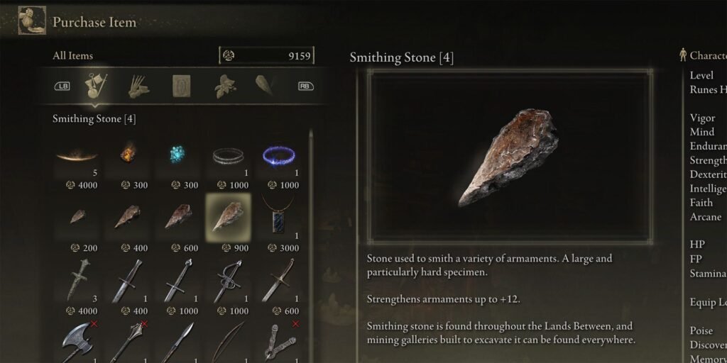 Your bread and butter are on basic weapons in Elden Ring.