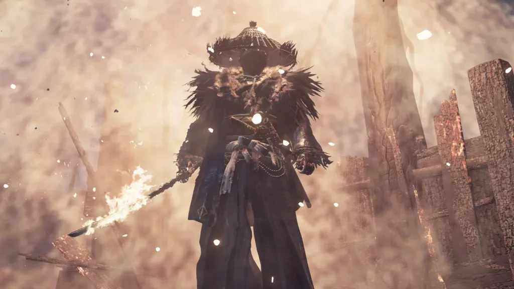 The Yharnam Helm and Vestments in Ghost of Tsushima.