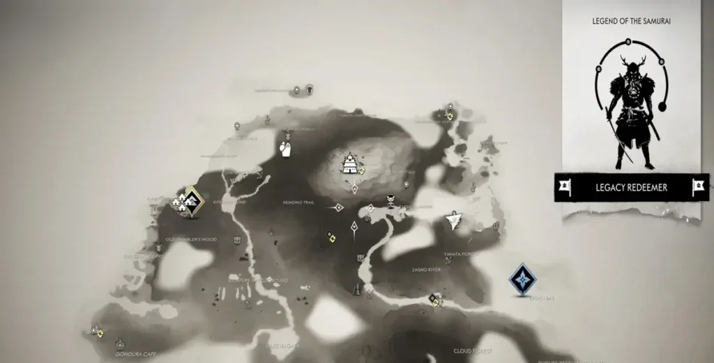 Location of the Shrine of Ash in Ghost of Tsushima
