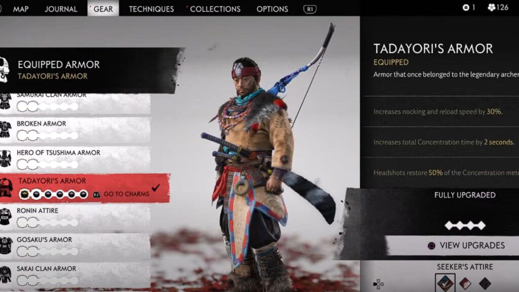 aloy's armor in ghost of tsushima