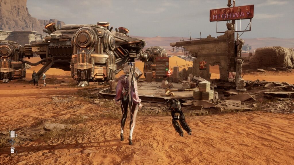 The Great Desert in Stellar Blade comes with its own unique elements, such as a quicksand deathtrap.