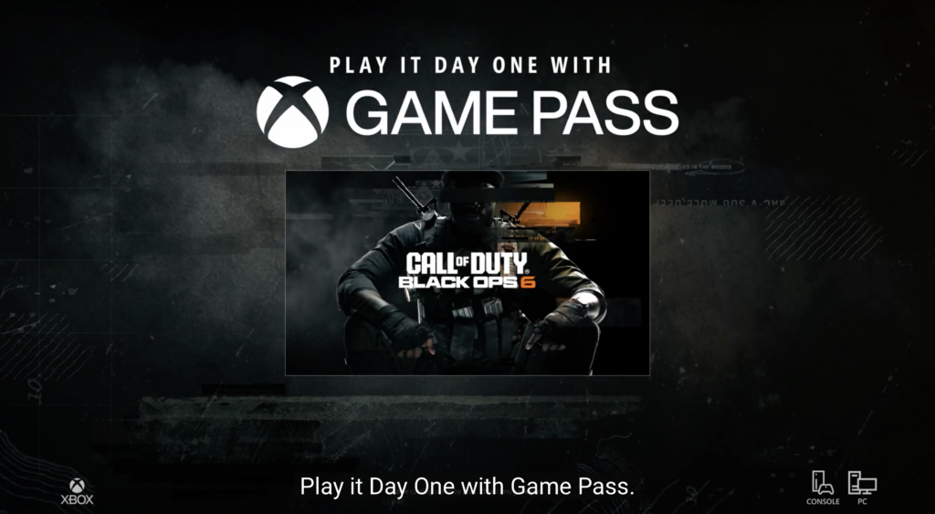 Game Pass subscribers will be able to play the next Black Ops on the service at launch.