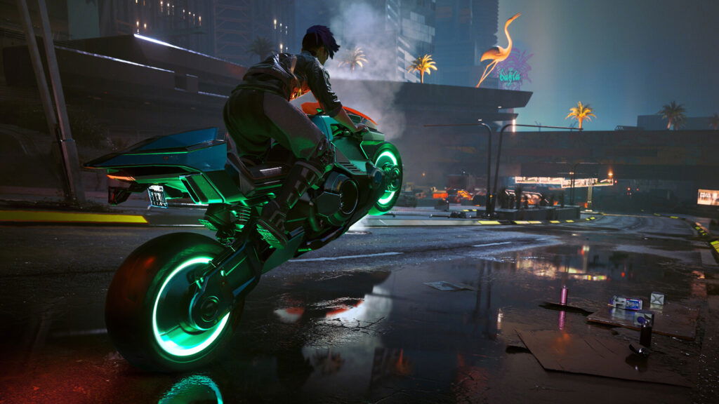 Cyberpunk 2077's Night City comes to life. 